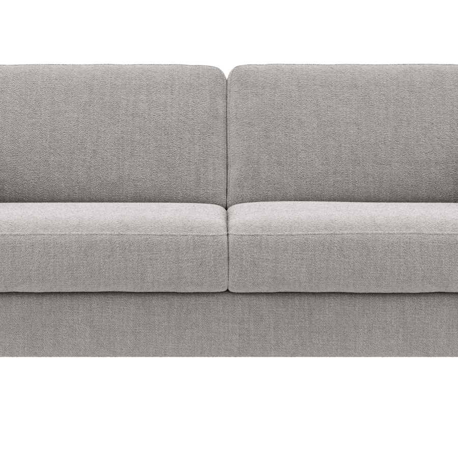 Sofa Nuoro - 2,5-Sitzer inkl. Schlaffunktion, Armlehne breit, Stoff, Grau