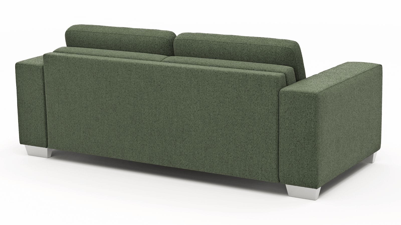 Sofa Nuoro - 2,5-Sitzer inkl. Schlaffunktion, Armlehne breit, Stoff, Olivgrün