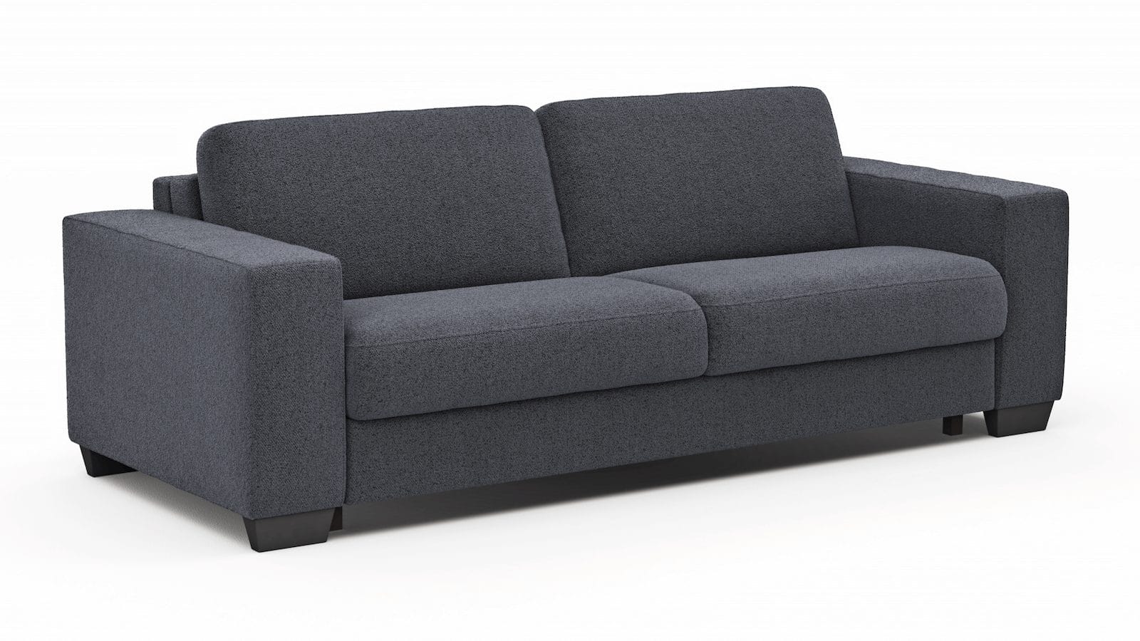 Sofa Nuoro - 3-Sitzer inkl. Schlaffunktion, Stoff, Eisblau