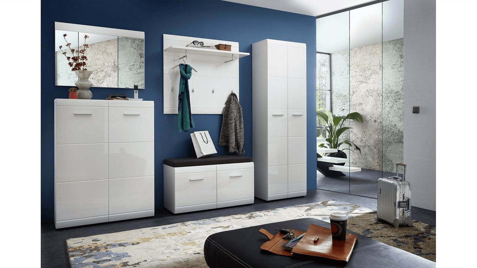 Sideboard GALDO - Weiß, Hochglanz – Bild 2