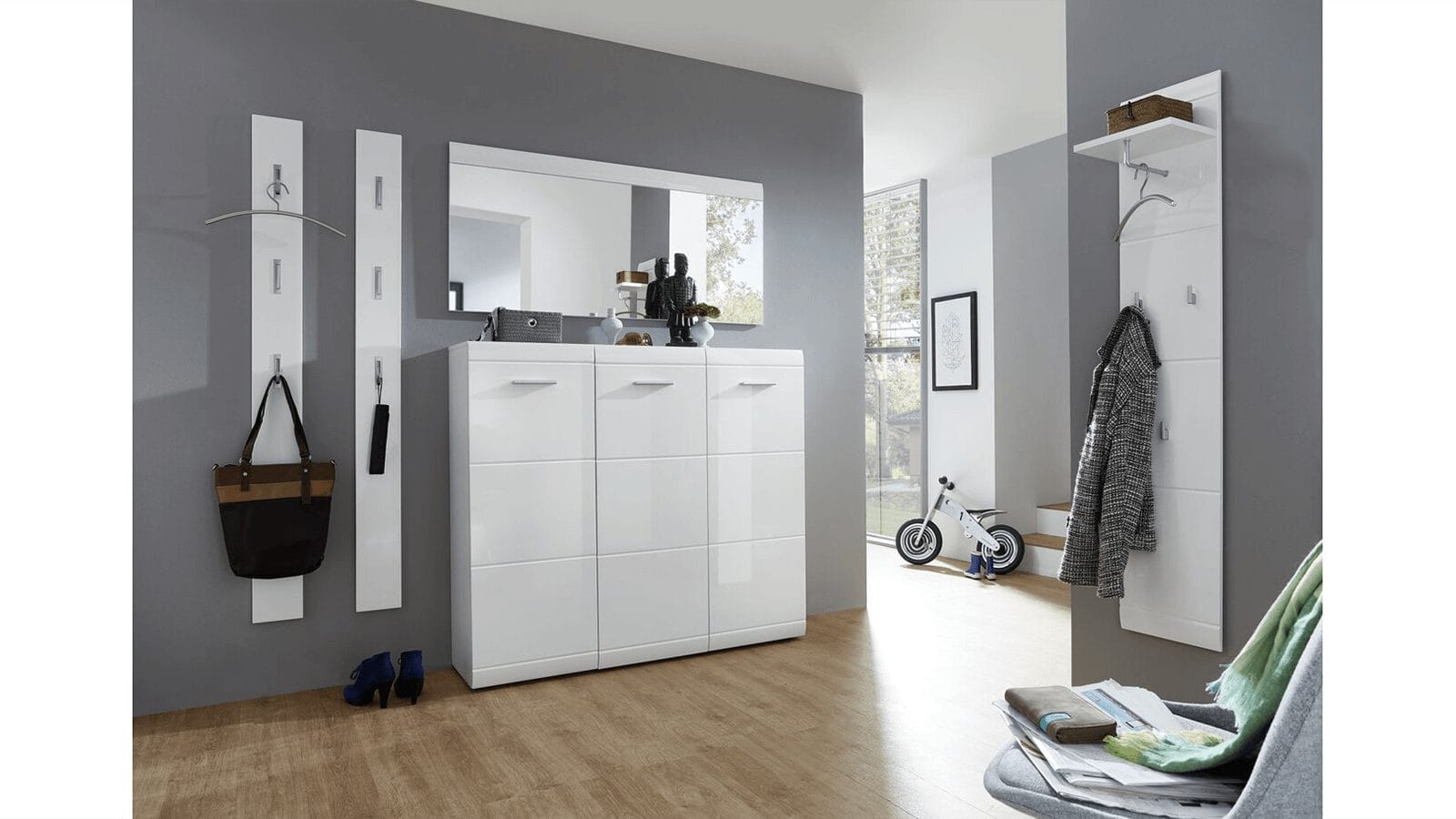 Sideboard GALDO - Weiß, Hochglanz – Bild 4