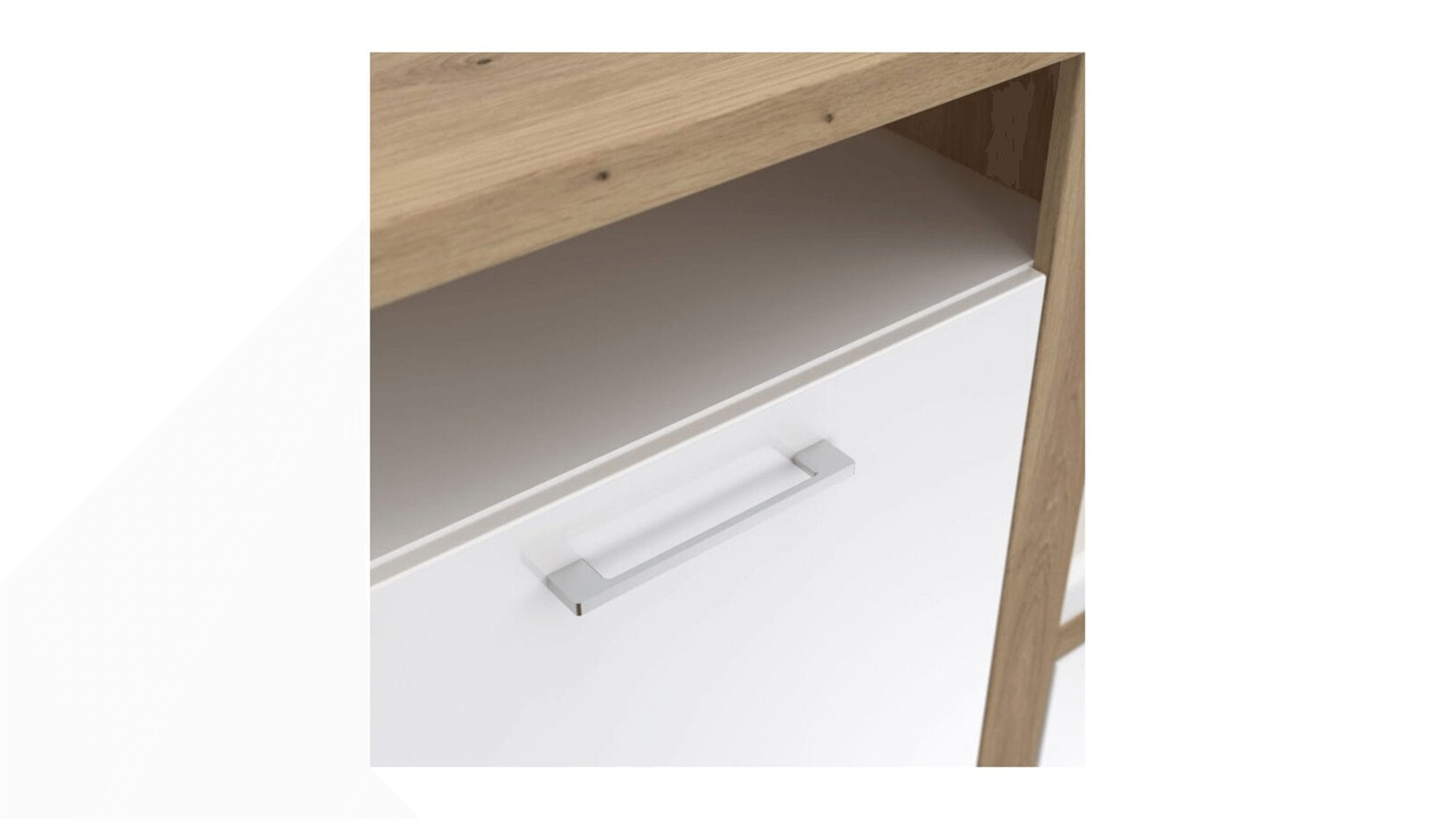 Garderobe - Weiß, Eiche Dekor – Bild 4