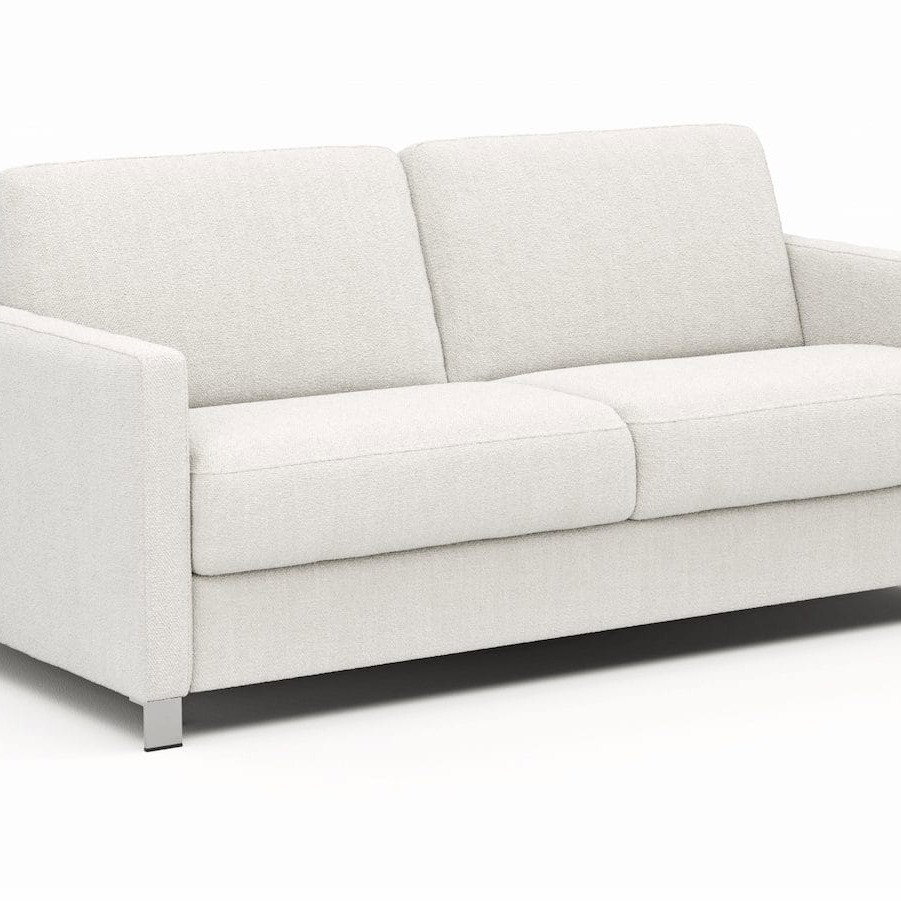 Sofa Nuoro - 2,5-Sitzer inkl. Schlaffunktion, Armlehne schmal, Stoff, Natur