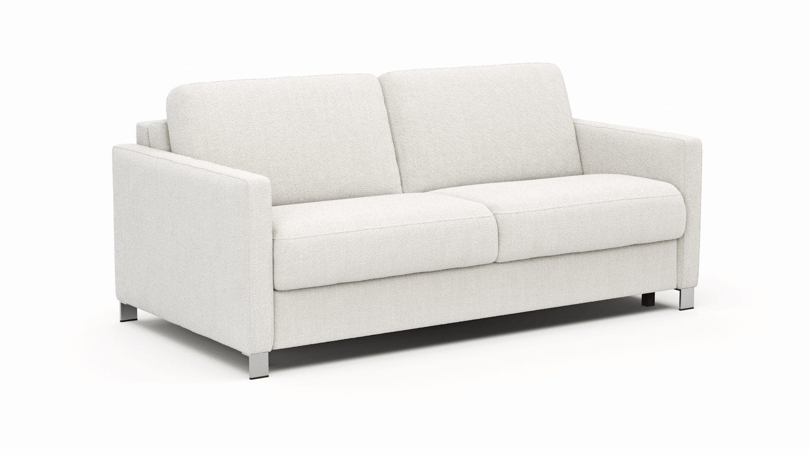 Sofa Nuoro - 2,5-Sitzer inkl. Schlaffunktion, Armlehne schmal, Stoff, Natur
