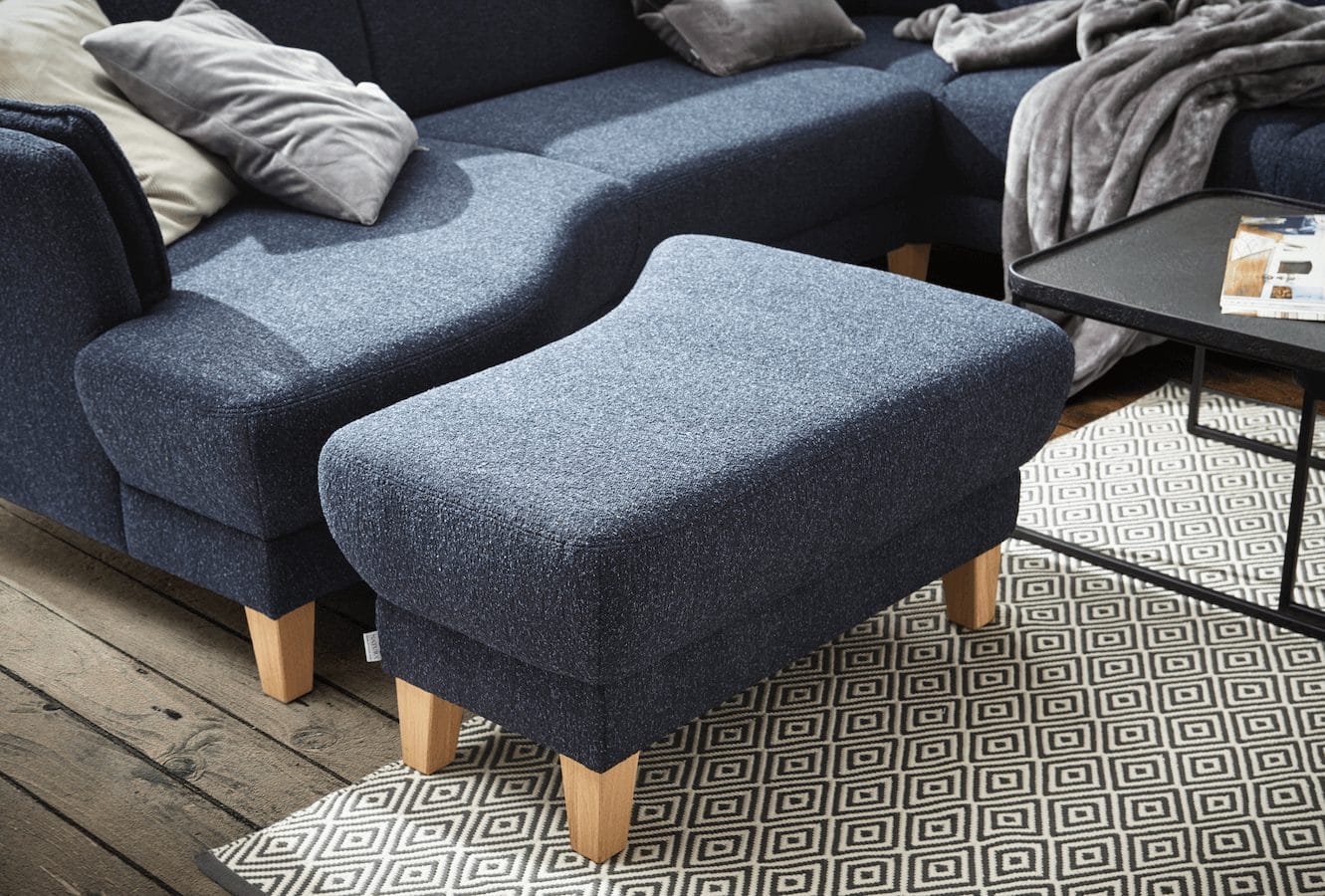 Sofa Stamford - inkl. Armlehne verstellbar, 3,5-Sitzer, Bogen links mit Ecksofa 2-sitzig