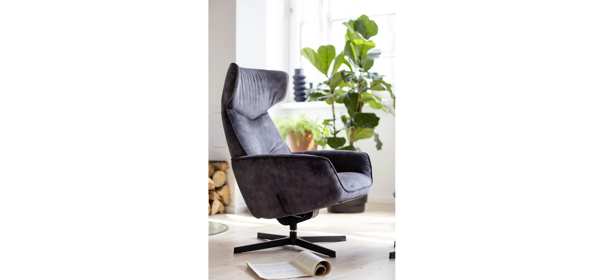 Relaxsessel Helge - Stoff, Dunkelgrau – Bild 16