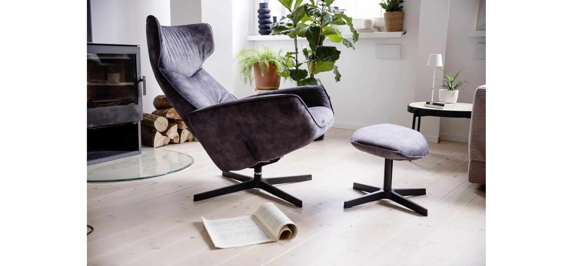 Relaxsessel Helge - Stoff, Dunkelgrau – Bild 15