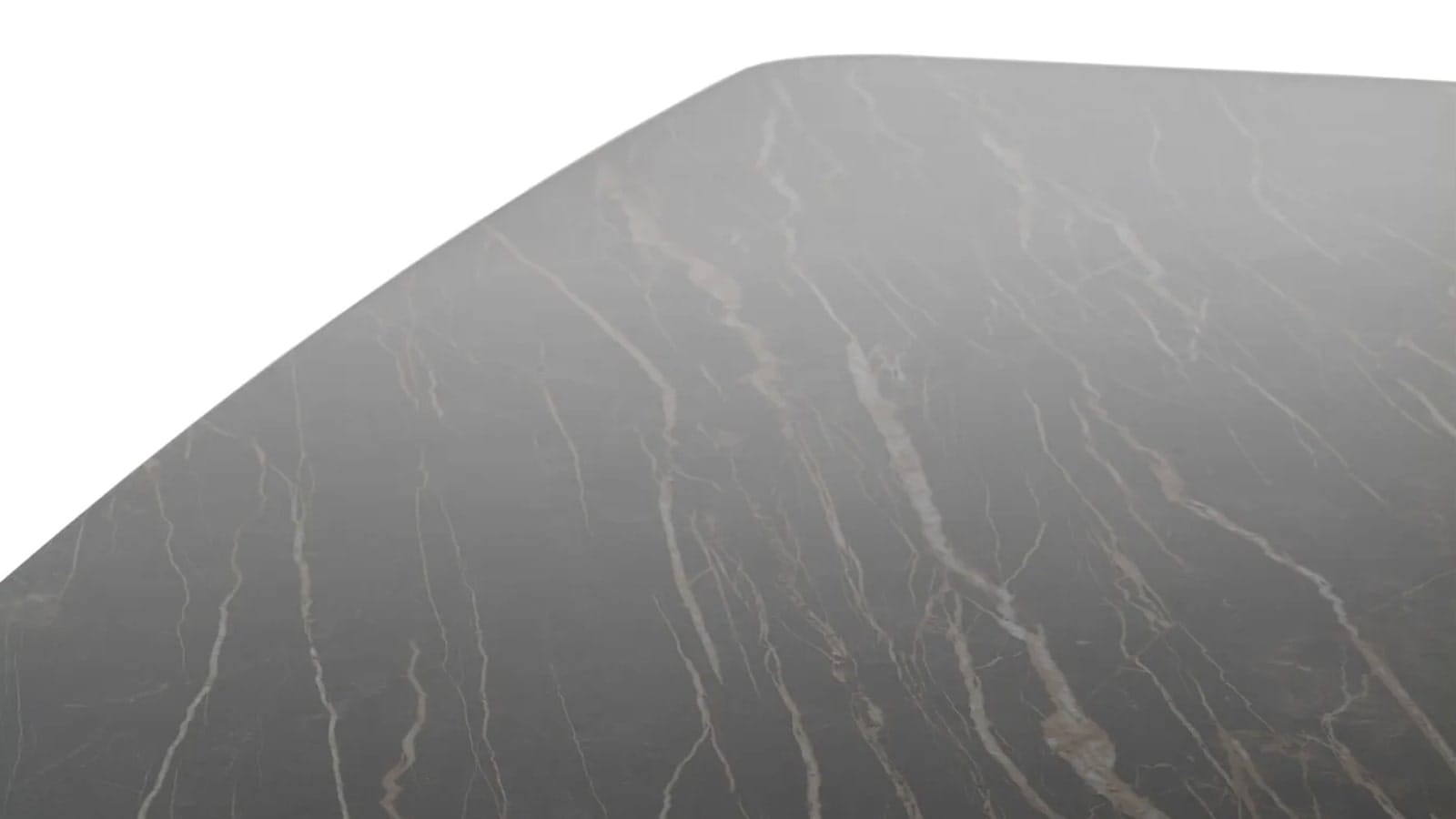 Esstisch Savona - LB ca. 280x100 cm, Fix, Keramik, Schwarz, Bootsform – Bild 8