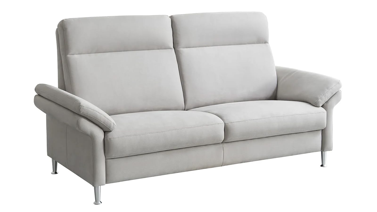Sofa EM Helsinki - 3-Sitzer, Stoff, Silbergrau