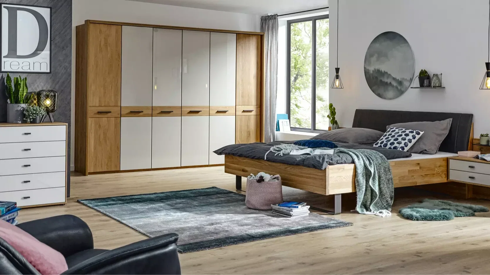 Schlafzimmer einrichten, Bett positionieren