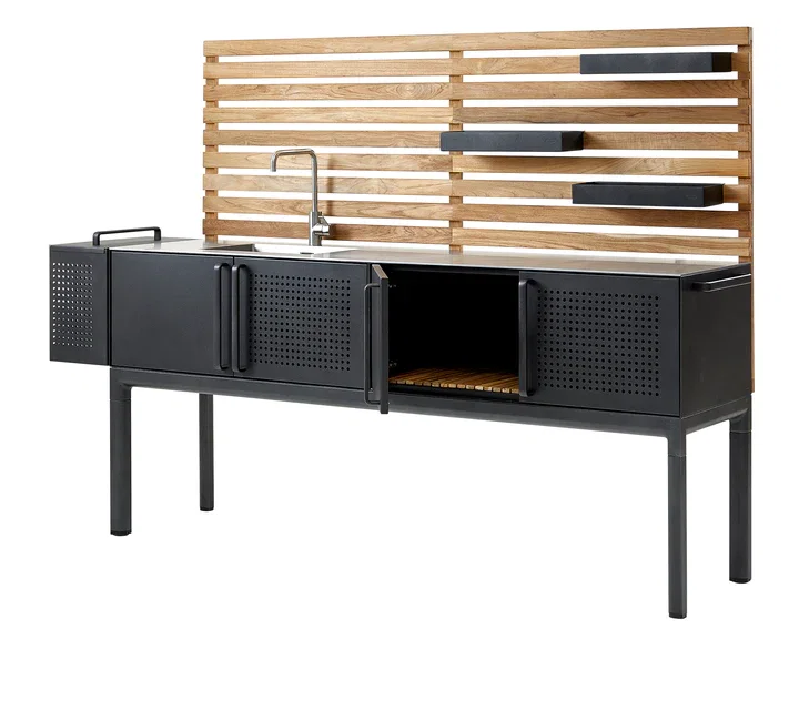 CANE-LINE® Drop Küchen Modul, inkl. 3 Böden