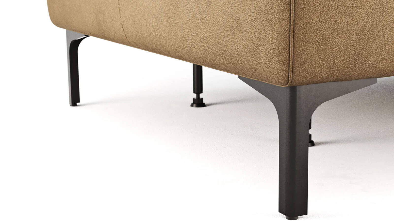 Sofa Anna - 3-Sitzer inkl. Relaxfunktion (motorisch), Kopfstützen, Leder, Cognac – Bild 8