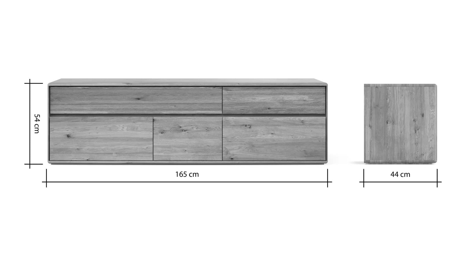Mediaboard Hillsboro aus Wildeiche von Natura Home – Bild 2