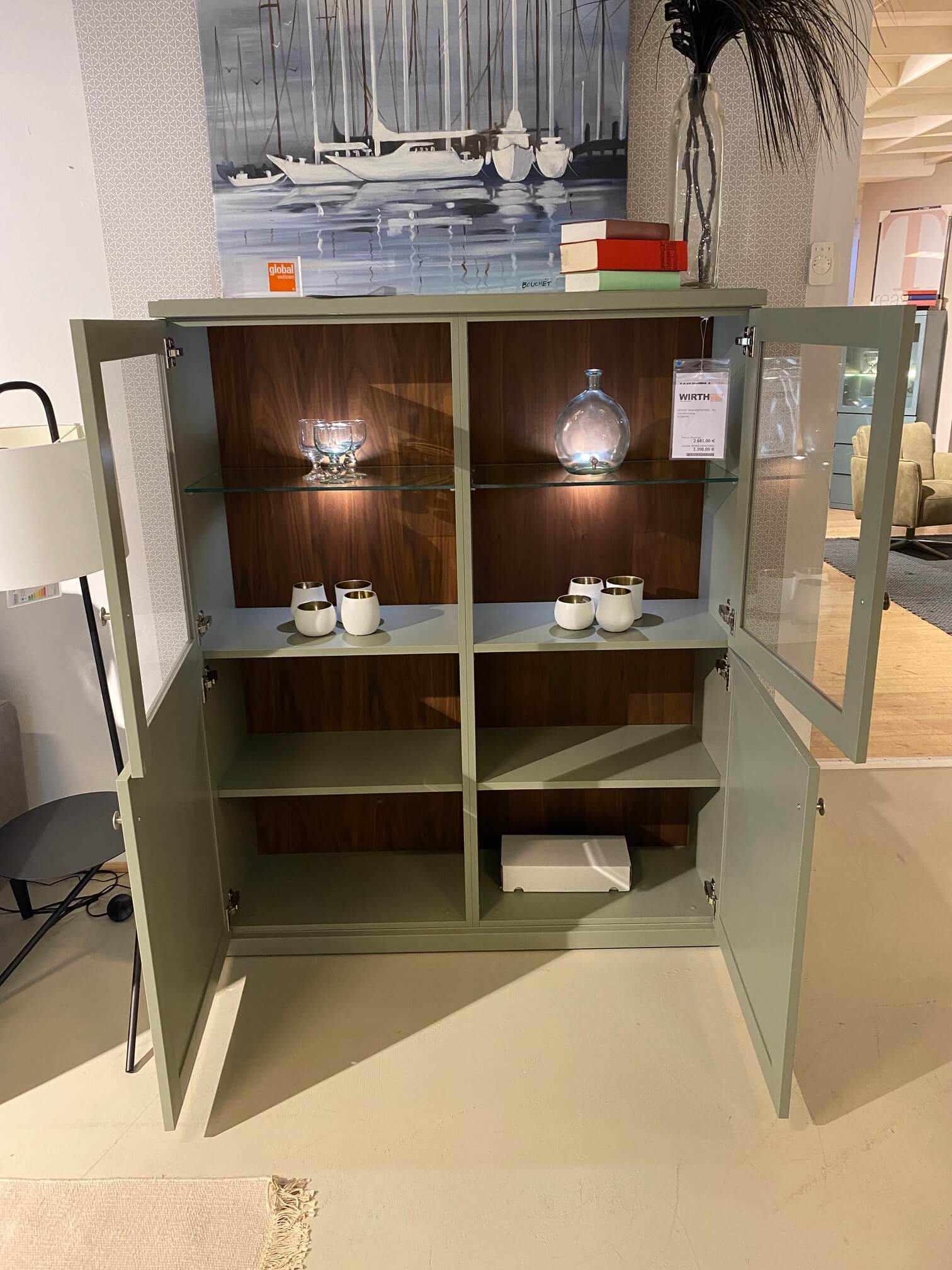 Highboard Global Caseda schilfgrün – Bild 4