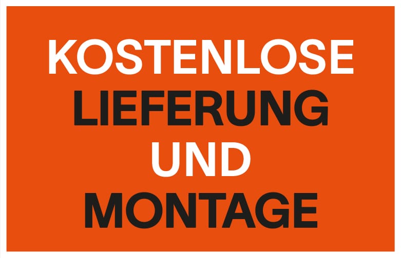 Kostenlose Lieferung Montage