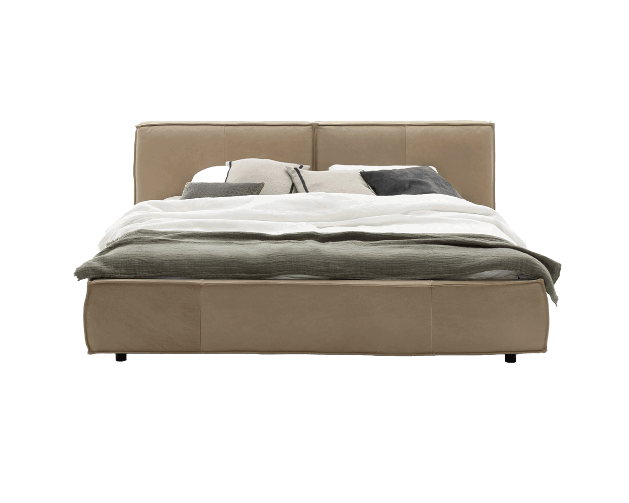 Schlafzimmerbett, Doppelbett, Einzelbett