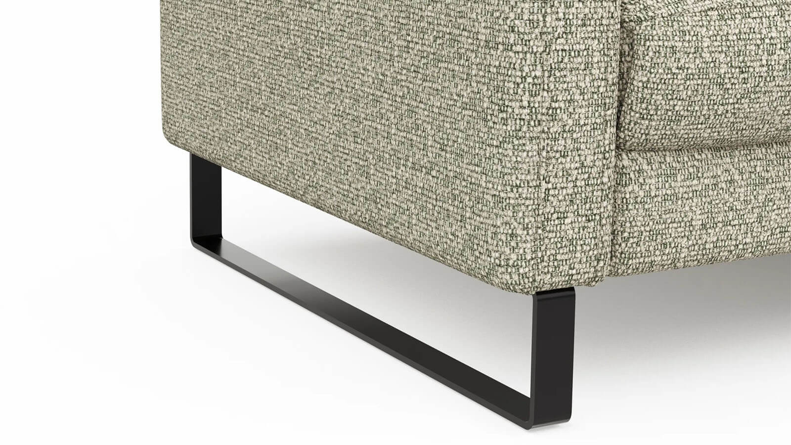 Sofa Valera - 3-Sitzer mit Longchair, Stoff in Limone oder Natur – Bild 26