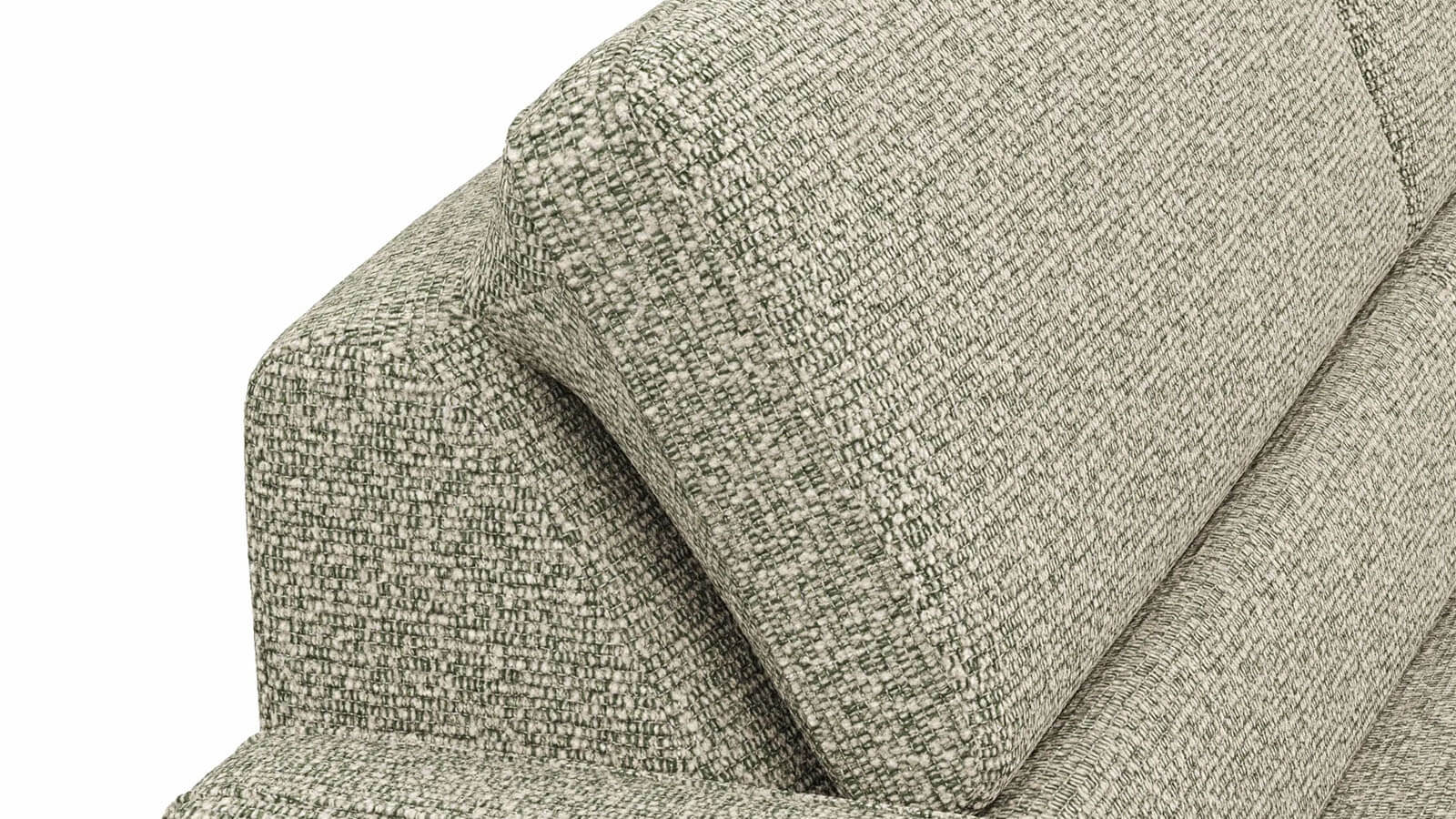 Sofa Valera - 3-Sitzer mit Longchair, Stoff in Limone oder Natur – Bild 28