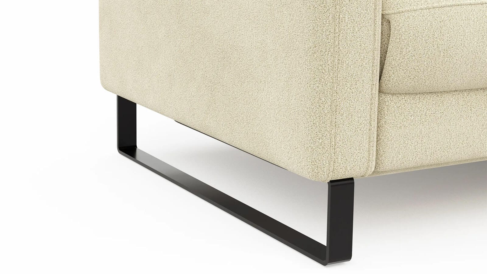 Sofa Valera - 3-Sitzer mit Longchair, Stoff in Limone oder Natur – Bild 27