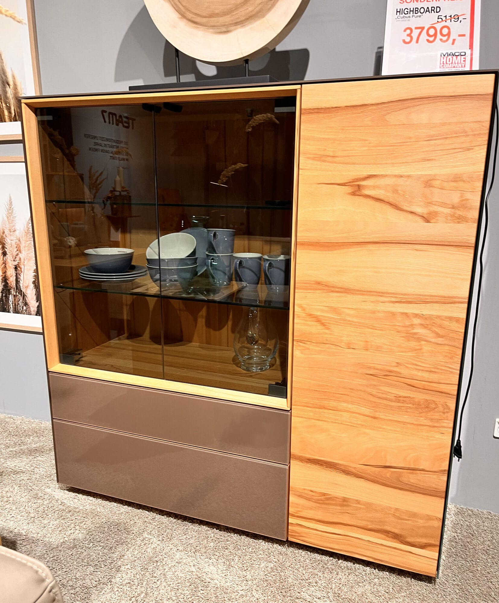 Highboard Team7 Cubus Pure