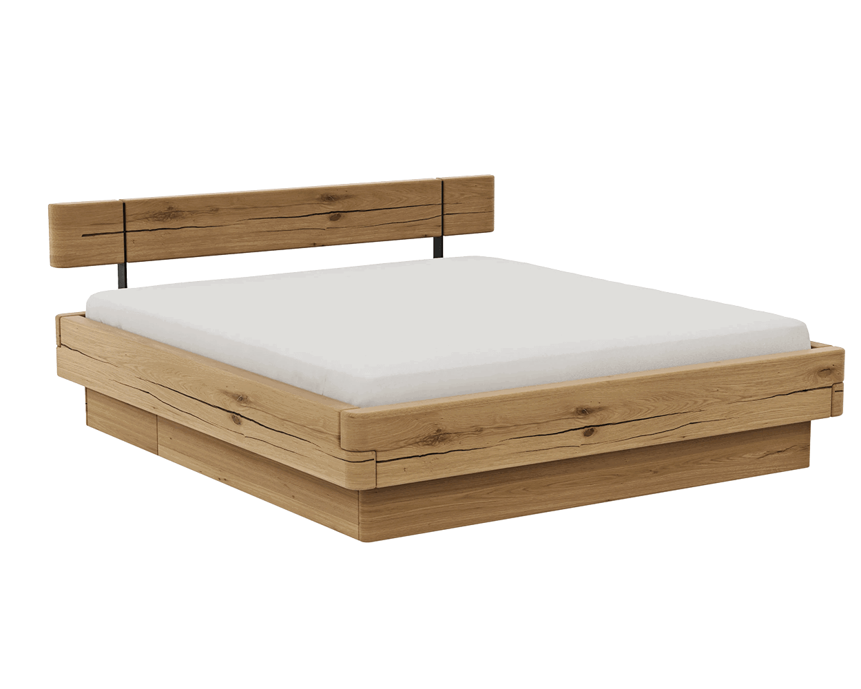 Holzbett, Naturholz-Bett, Schlafzimmerbett