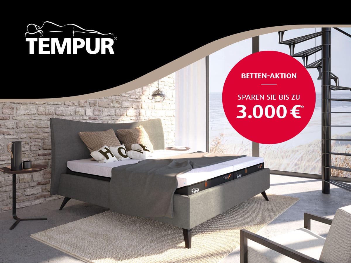 Tempur Betten-Aktion