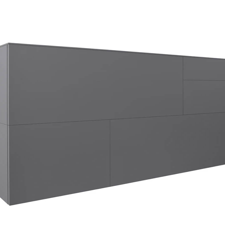 Sideboard Satola Lack matt Lava Global Select modernes Wohnzimmermöbel stilvolles Aufbewahrungsmöbel praktischer Stauraum