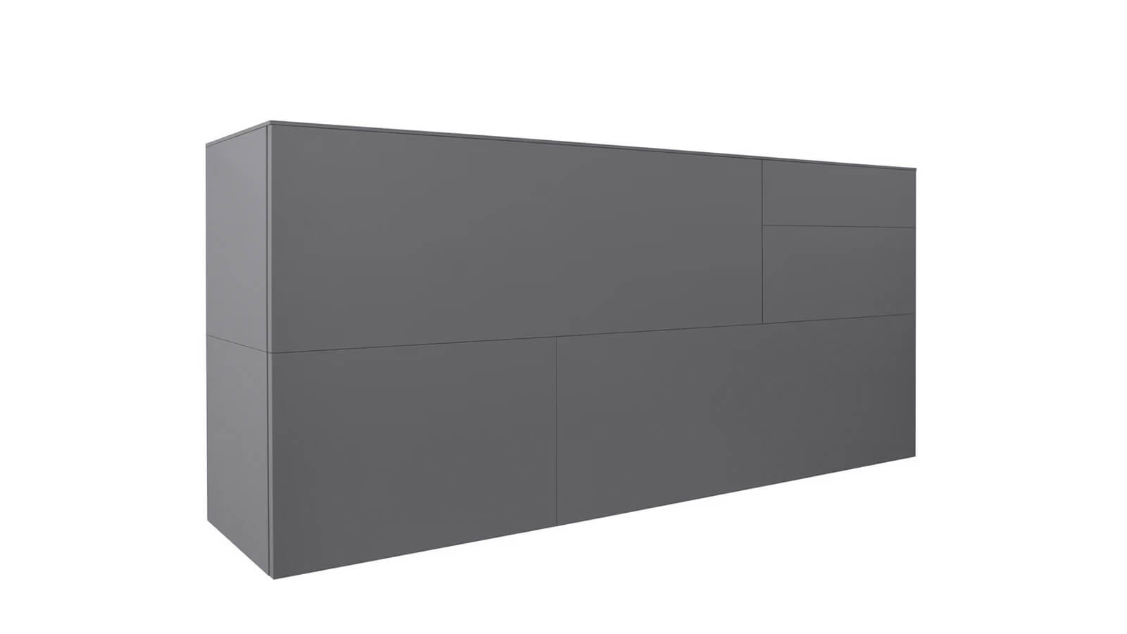 Sideboard Satola Lack matt Lava Global Select modernes Wohnzimmermöbel stilvolles Aufbewahrungsmöbel praktischer Stauraum