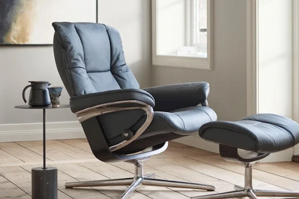 Stressless Mayfair Cross in Shadow Blue mit Plus™-System, Glide™, BalanceAdapt™