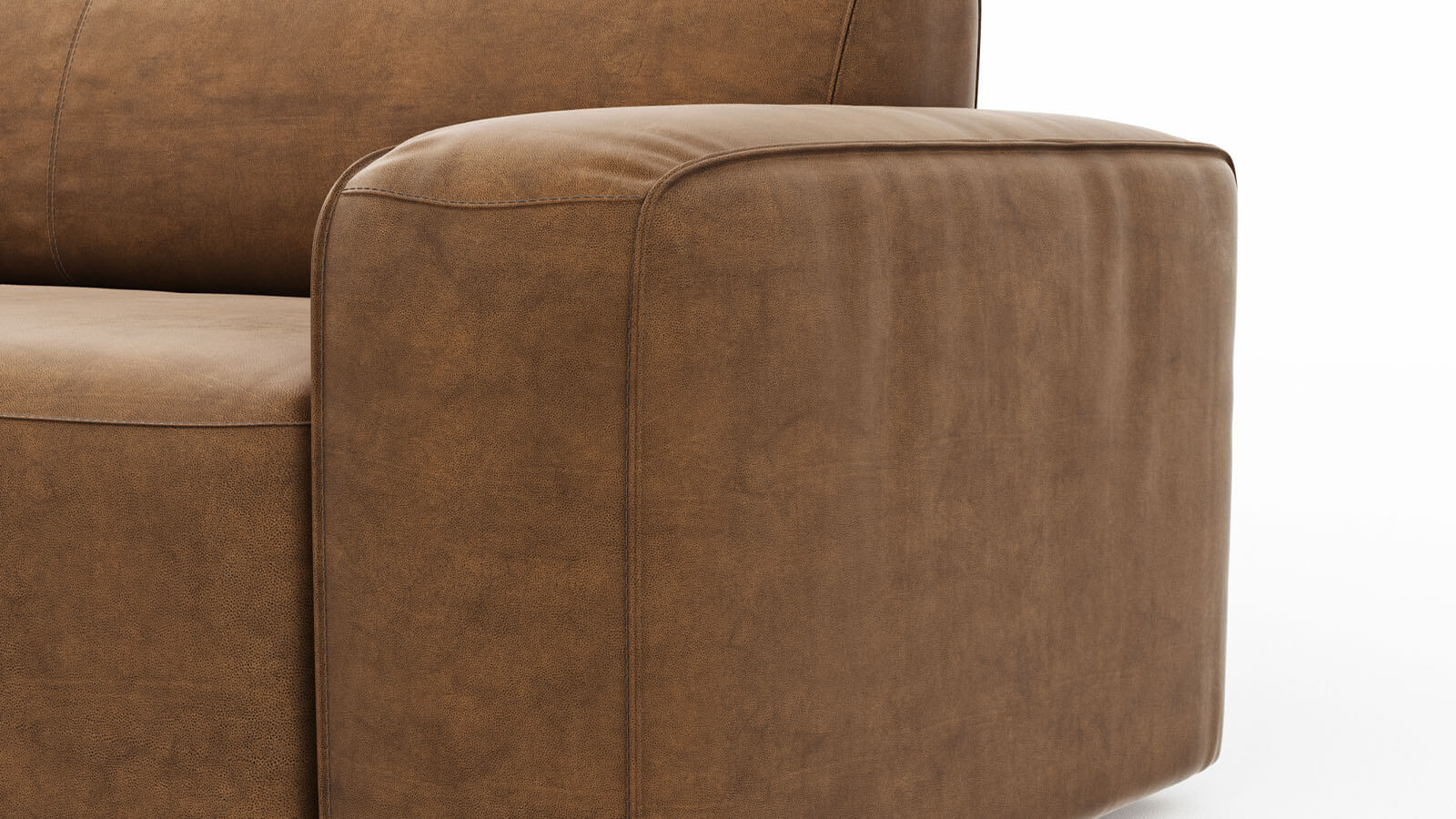 Braunes Ecksofa Natura Denver mit Longchair links, modernem Design und komfortabler Polsterung für stilvolle Wohnräume