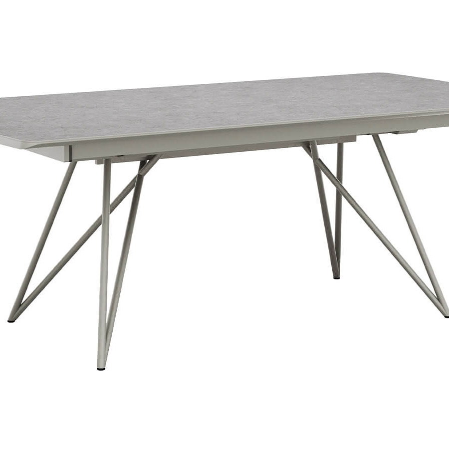 Esstisch Sedana in Grau von Global Select – moderner Tisch ca. 200 × 100 cm mit langlebiger HPL-Oberfläche, stilvolles und pflegeleichtes Design, ideal für Esszimmer und großzügige Wohnbereiche