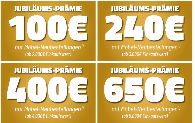 Jubiläums Prämien