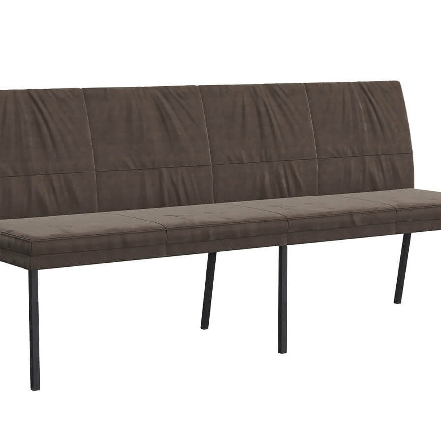 Polsterbank Salamanca 200 cm Stoff Olive – komfortable Sitzbank mit modernem Design
