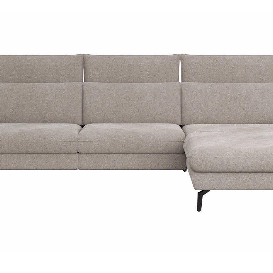 Ecksofa Avela 2,5-Sitzer mit Longchair rechts in Bisquit – modernes Sofa in verschiedenen Ausführungen