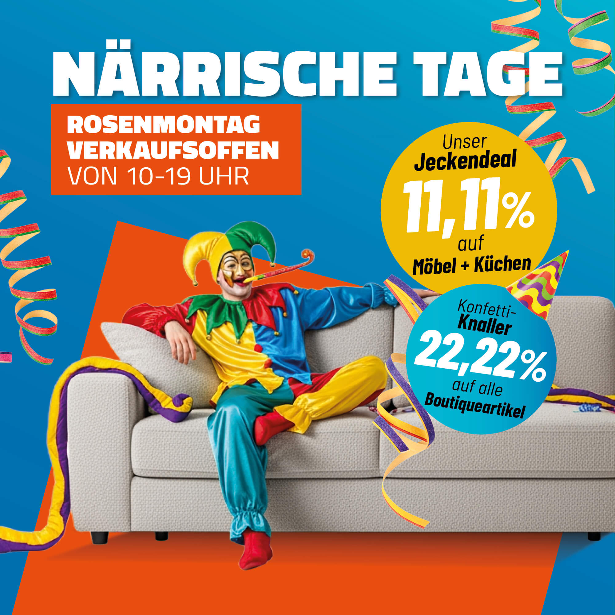 Närrische Tage bei Tegro