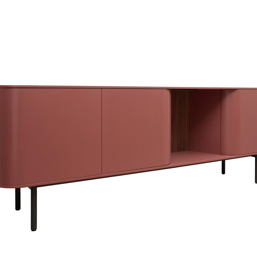 Sideboard Satola Lack matt Rost Global Select modernes Wohnzimmermöbel stilvolles Aufbewahrungsmöbel praktischer Stauraum