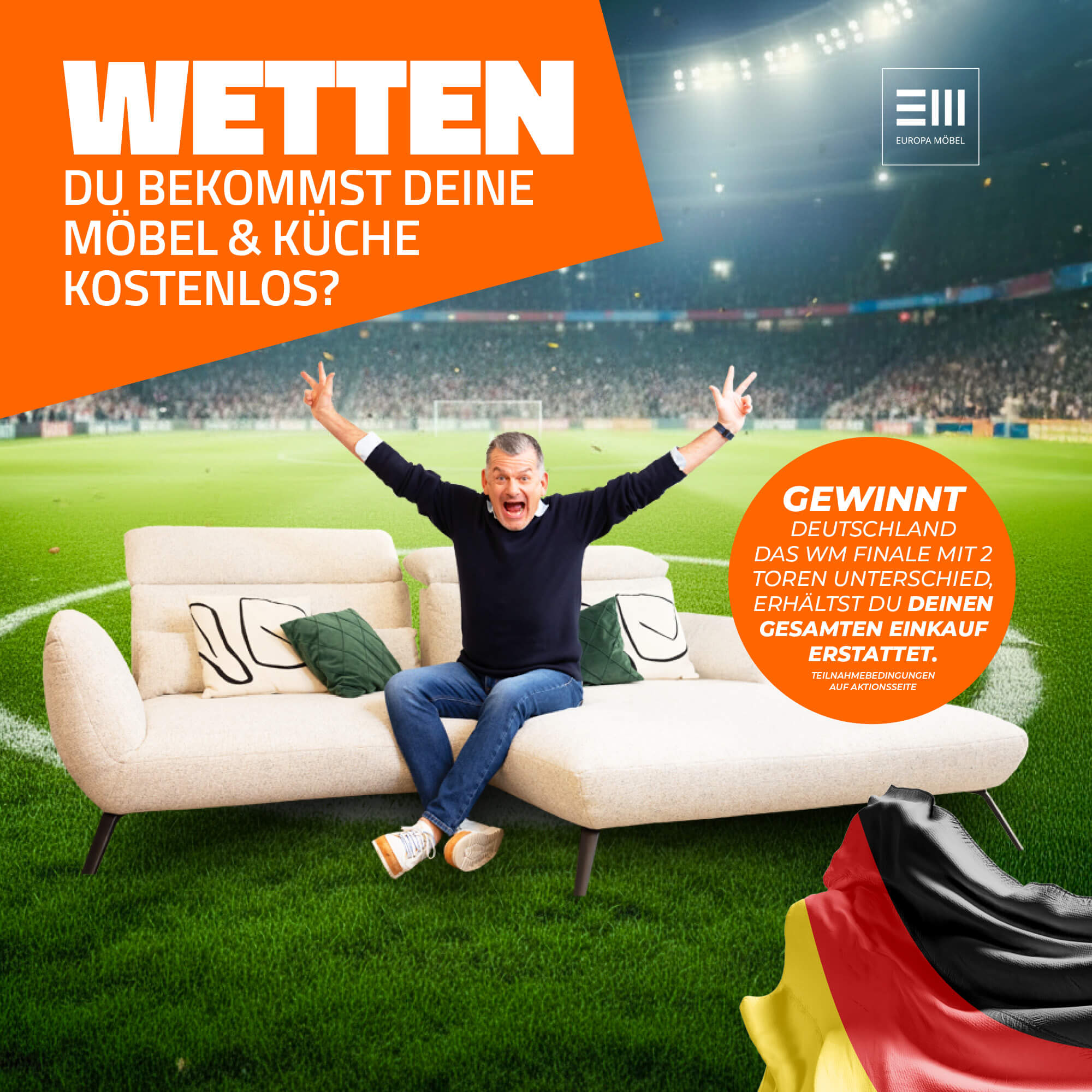 Wetten du bekomst deine M&ouml;bel geschenkt