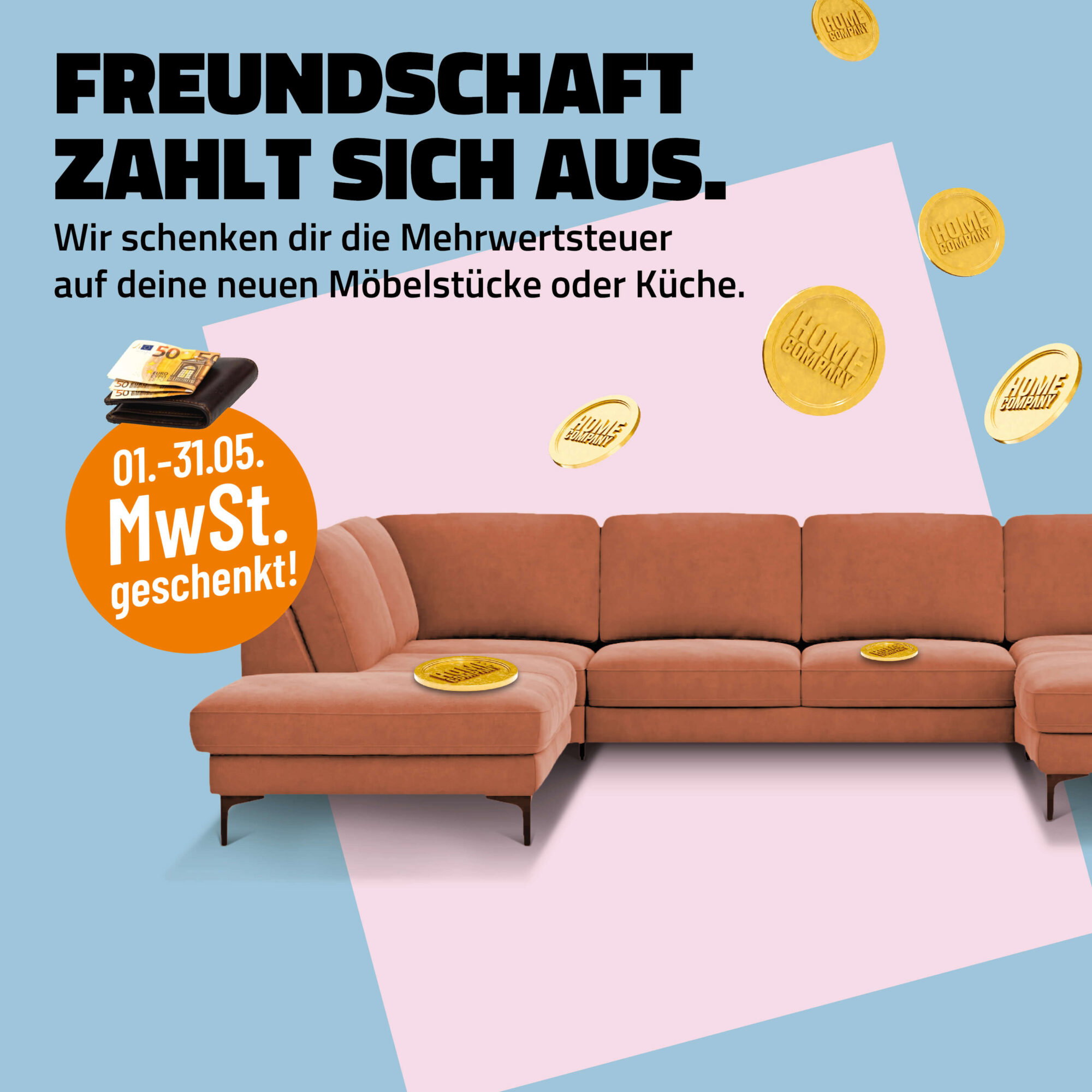 Freundschaft zahlt sich aus - MwSt geschenkt