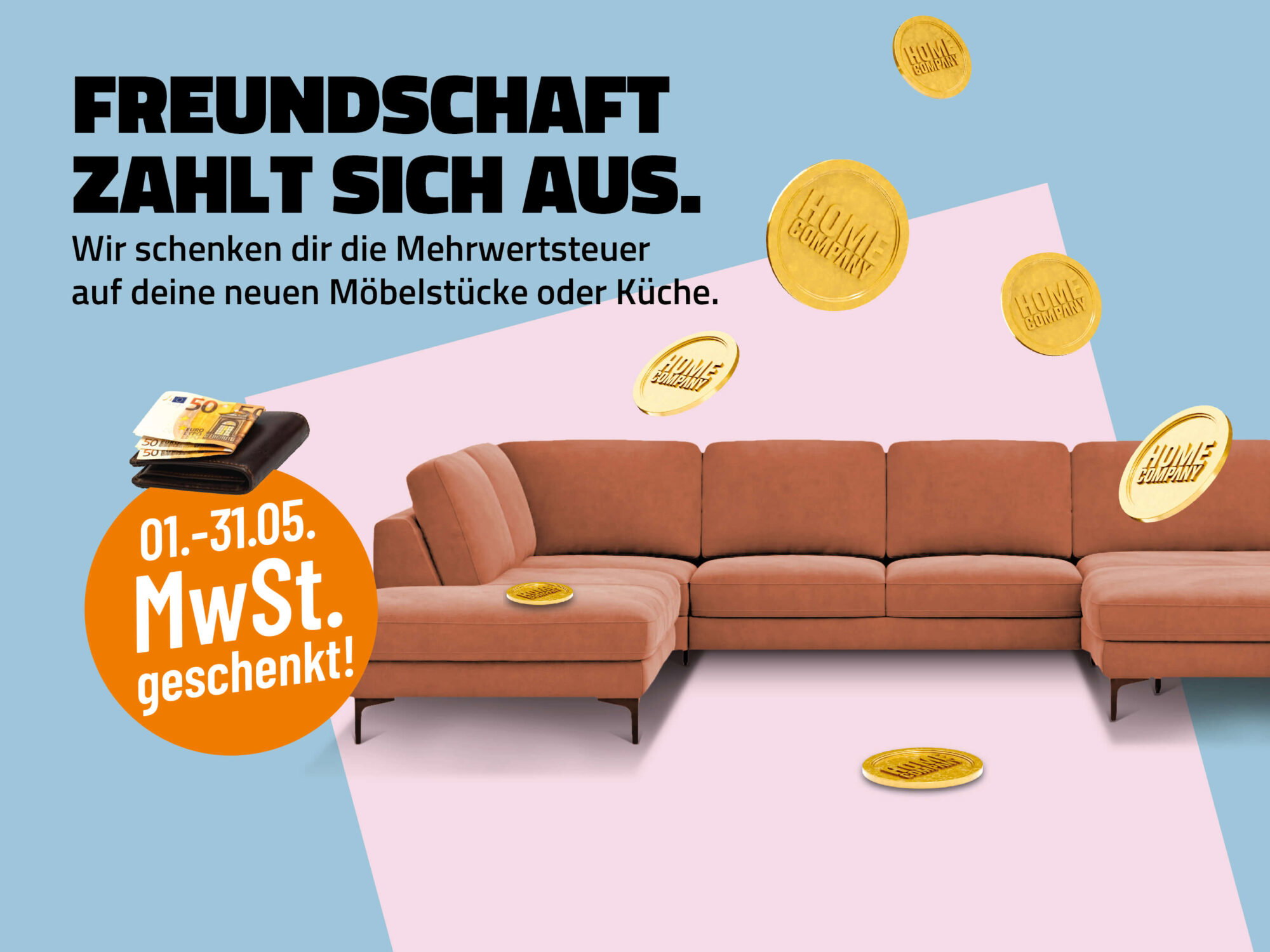 Freundschaft zahlt sich aus - MwSt geschenkt