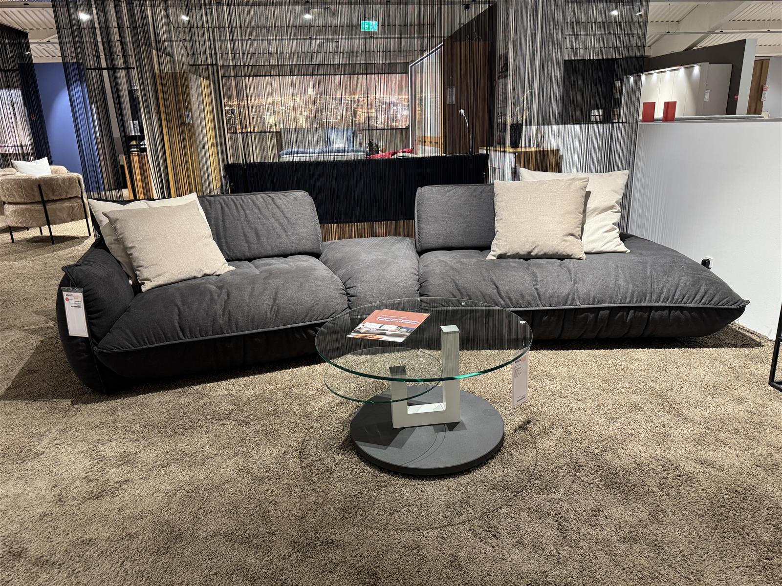 Trapezsofa GLOBAL FLUFFY