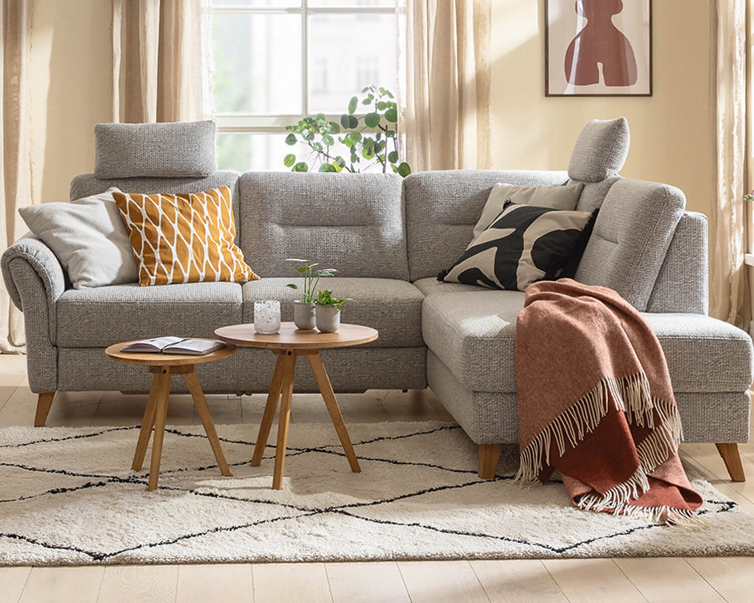 Sofa grau Einrichtungsbild