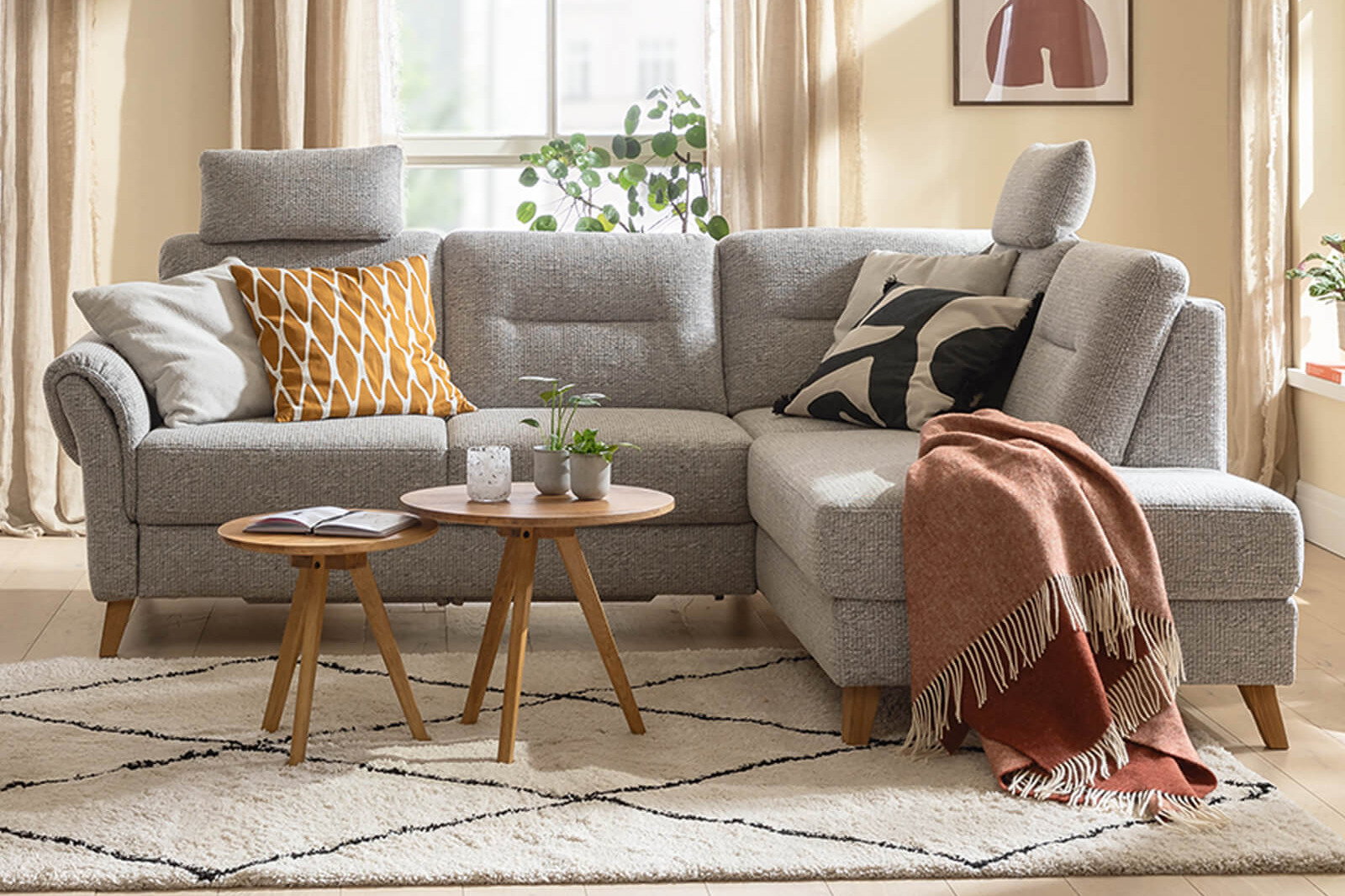 Sofa grau Einrichtungsbild