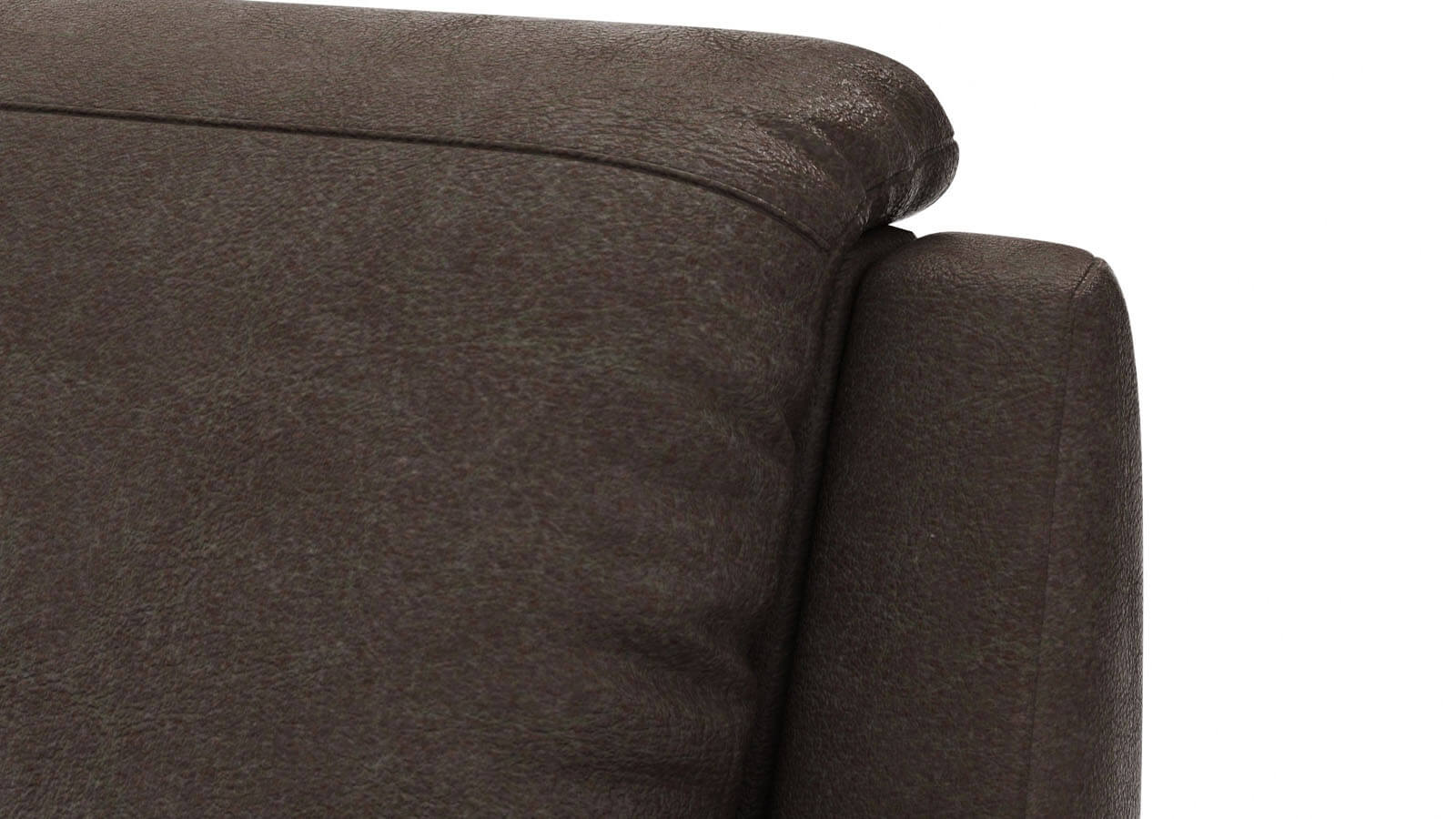 Ecksofa Cornella Classic in Mocca mit Longchair, bezogen mit weichem Microfaserstoff, großzügige Wohnlandschaft mit moderner Form und komfortabler Polsterung für ein gemütliches Wohnzimmerambiente