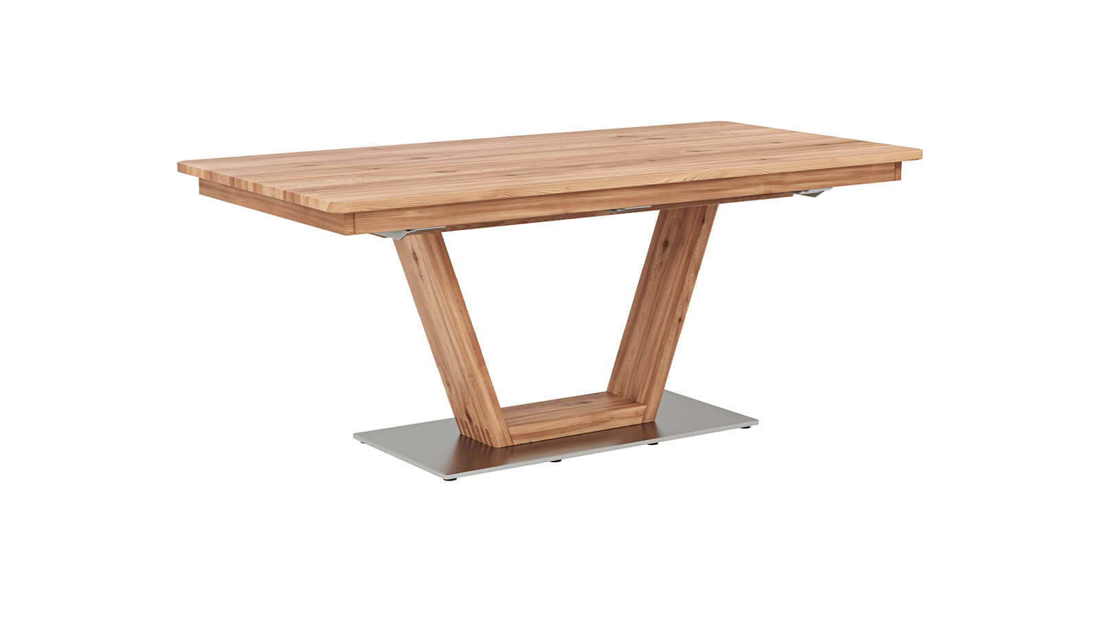 Esstisch Cartago Soft von Natura Home aus massiver Astbuche mit ausziehbarer Tischfunktion und natürlicher Holzoptik im Esszimmer