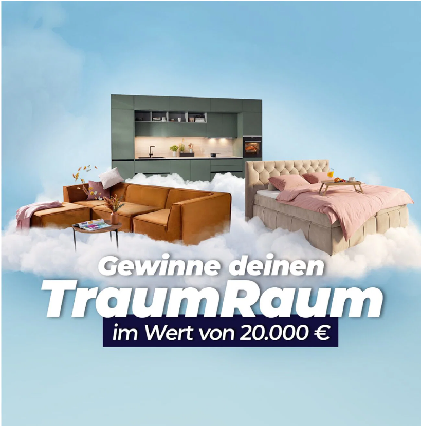Home Company TraumRaum Gewinnspiel mit K&uuml;che, Sofa und Bett im Wert von 20.000 Euro