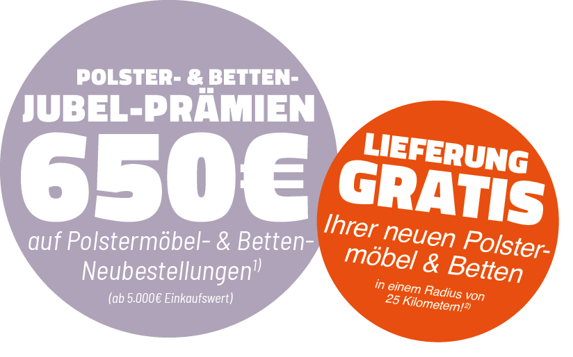 Polster Betten Jubel Prämien Benefits Badges