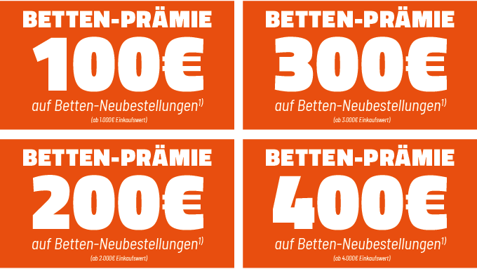 Betten Prämie
